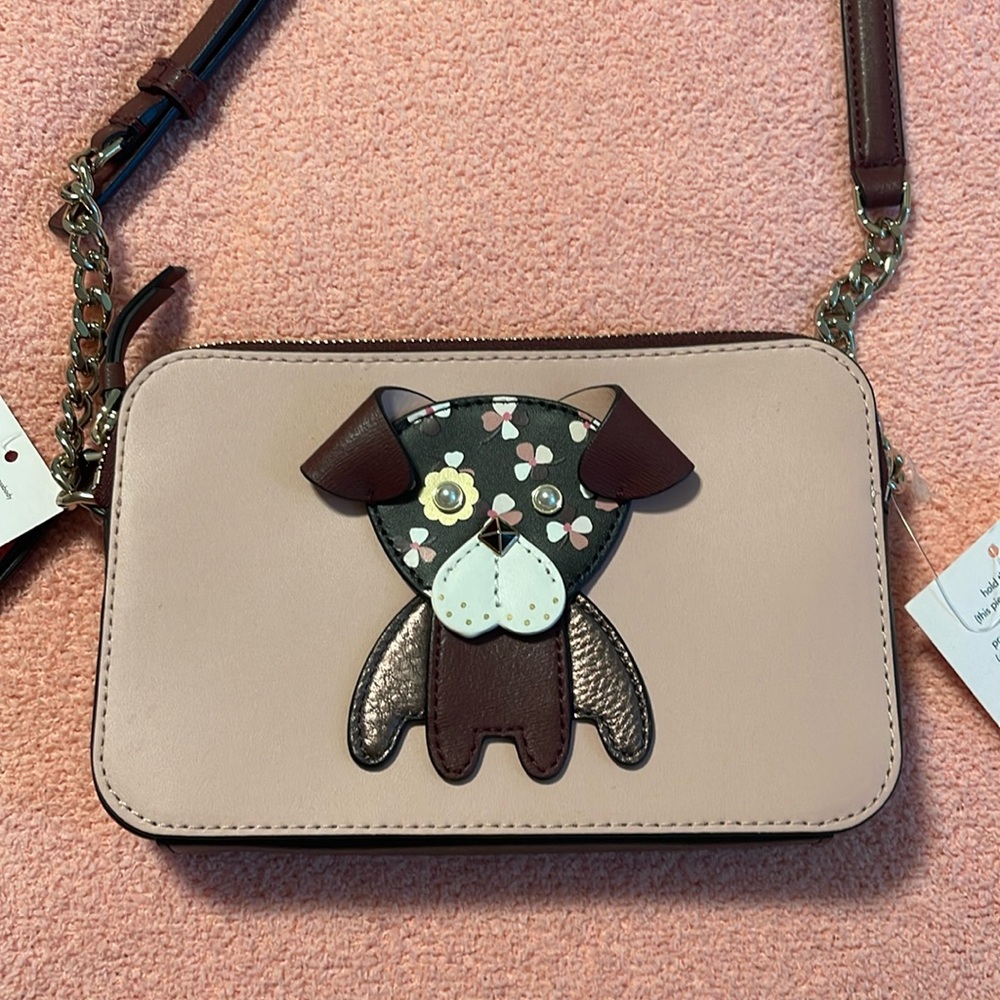 Kate Spade Floral Pup Crossbody NWT